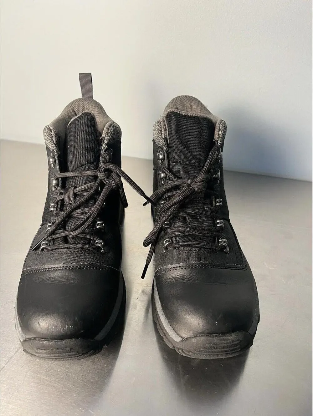 All In Motion Winter Boots Men's Ashton Water Repellent Black Size 8 Lace up